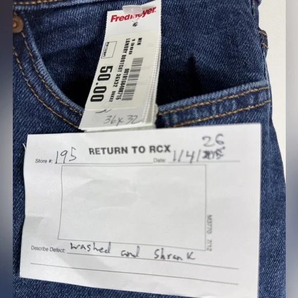 Lee Regular Fit Bootcut Jeans Two Sizes Dark Blue Denim Comfort Stretch 36x32 - Picture 8 of 9